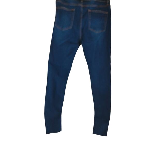 Wild Fable Dark Indigo Denim Skinny Jeans High Rise Thrashed Size 8 - Picture 8 of 9